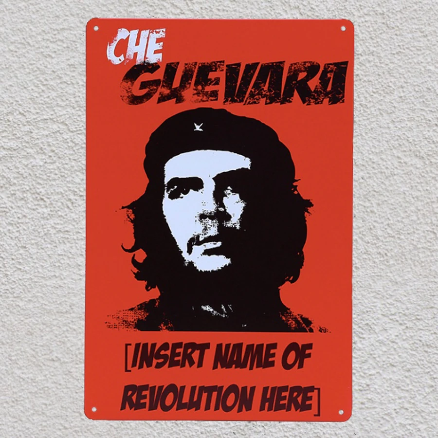 1 piece Che Guevara Revolution Tin Plate Sign wall Room man cave Decoration Art Dropshipping Poster metal | Дом и сад
