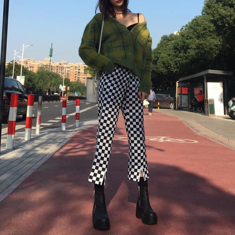 Women Autumn Long Sleeve Knitted Cardigan V-Neck Button Down Loose Sweater Coat Thicken Fuzzy Plush Vintage Plaid Printed Haraju
Women Autumn Long Sleeve Knitted Cardigan V-Neck Button Down Loose Sweater Coat Thicken Fuzzy Plush Vintage Plaid Printed Haraju