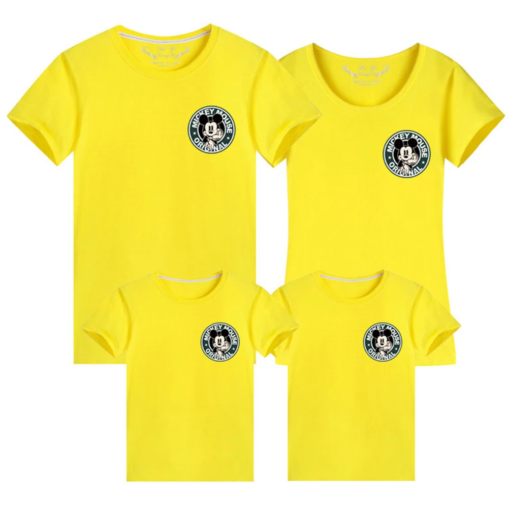 Harajuku Wind Color Painting Disney Family Suit T-shirts Funny Mickey Mouse Tshirts Summer Fashion Kids Boys Girls Short Sleeves
Harajuku Wind Color Painting Disney Family Suit T-shirts Funny Mickey Mouse Tshirts Summer Fashion Kids Boys Girls Short Sleeves