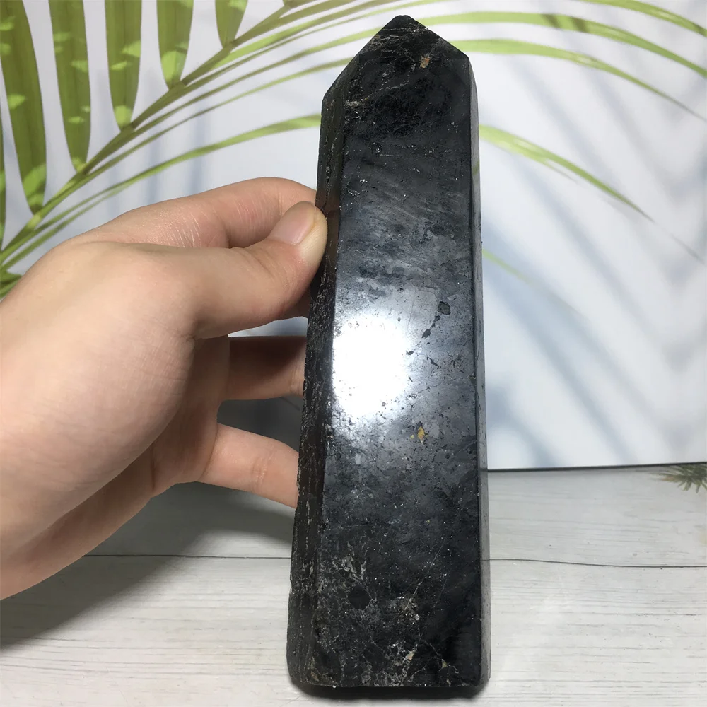 Natural Black Tourmaline Quartz Crytsal Tower Point Souvenir Ornament Home Decor Craft Stone Column Hexagonal Prism Magic Wnad
Natural Black Tourmaline Quartz Crytsal Tower Point Souvenir Ornament Home Decor Craft Stone Column Hexagonal Prism Magic Wnad