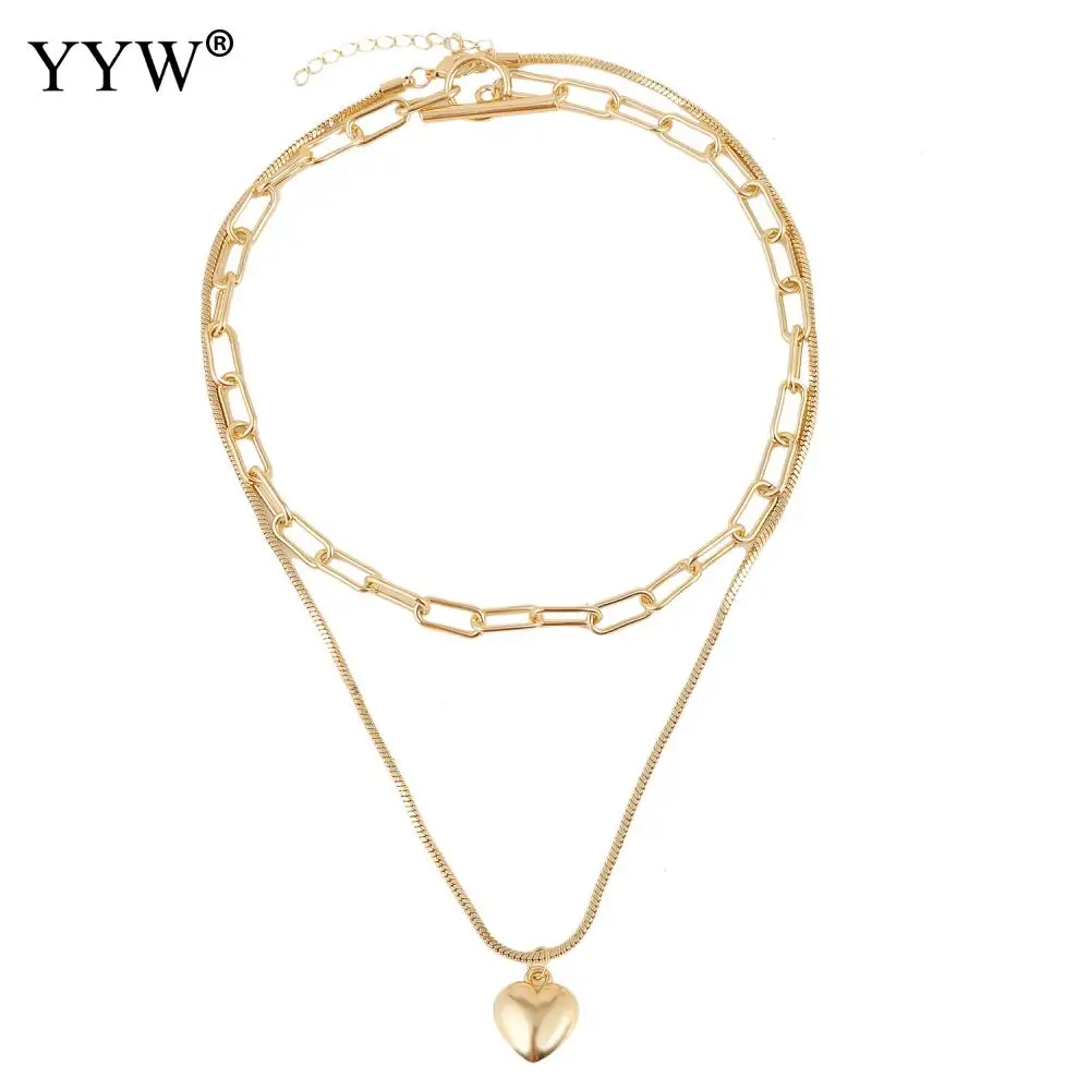 Heart-Shaped Lock Moon Pendant Necklace Zinc Alloy Retro Multilayer Necklace Fashion All-Match Necklace For Female Daily Wear 
Heart-Shaped Lock Moon Pendant Necklace Zinc Alloy Retro Multilayer Necklace Fashion All-Match Necklace For Female Daily Wear