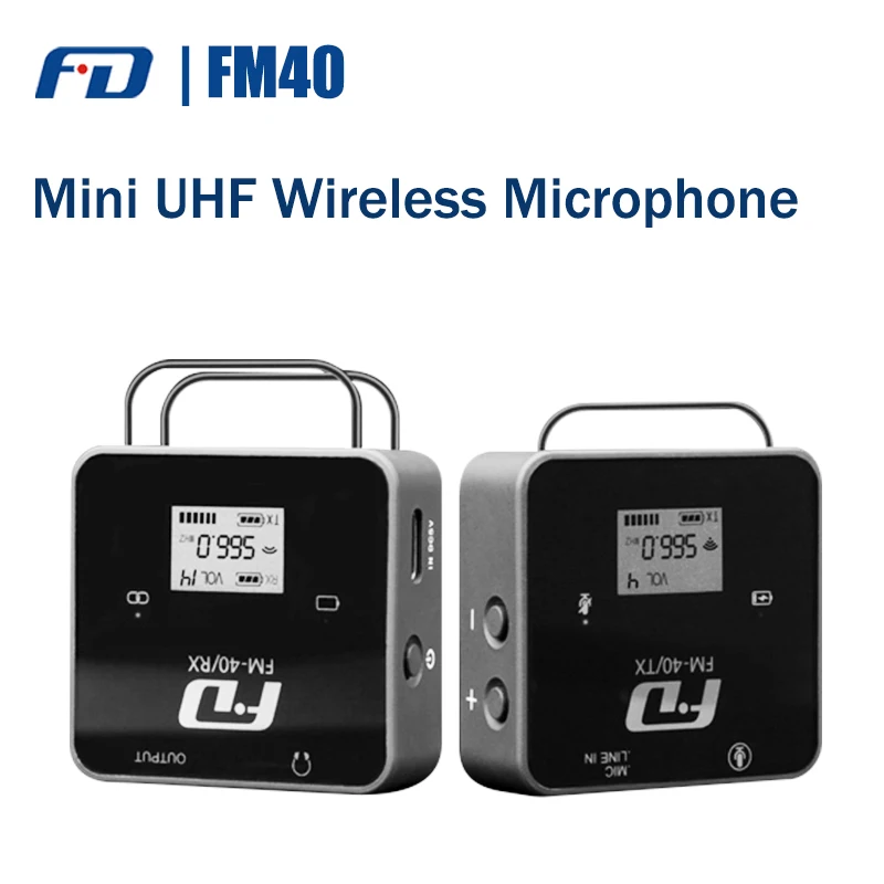 Комплект передатчика беспроводного микрофона FP FM40 портативный мини микрофон УВЧ
