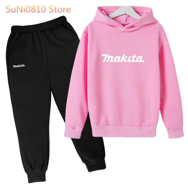 2021 MAKITA Autumn Children Boys Girls Hoodie Pants Set Letter Card Printed Clothing Casual Pullover Set 3-14 Years Old Hoodie
2021 MAKITA Autumn Children Boys Girls Hoodie Pants Set Letter Card Printed Clothing Casual Pullover Set 3-14 Years Old Hoodie