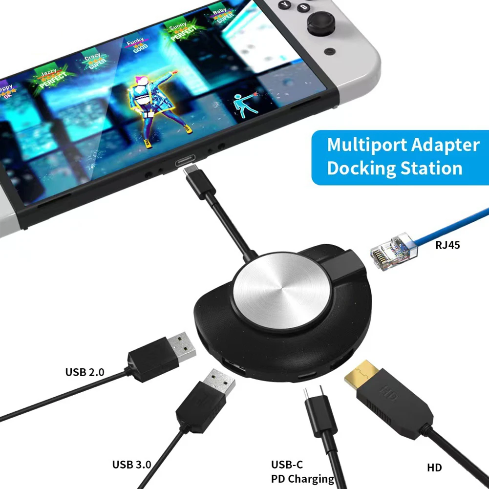 HDMI-совместимый ТВ-выход конвертер для Nintendo Switch OLED Зарядка Док-станция USB Type-C RJ45 игровая консоль док-адаптер
HDMI-совместимый ТВ-выход конвертер для Nintendo Switch OLED Зарядка Док-станция USB Type-C RJ45 игровая консоль док-адаптер