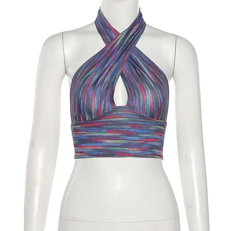ALLNeon 90s Streetwear Backless Lace-Up Striped Crop Tops Y2K Vintage 70's Print Deep V-neck Sleeveless Tank Tops Sexy Vests New
ALLNeon 90s Streetwear Backless Lace-Up Striped Crop Tops Y2K Vintage 70's Print Deep V-neck Sleeveless Tank Tops Sexy Vests New