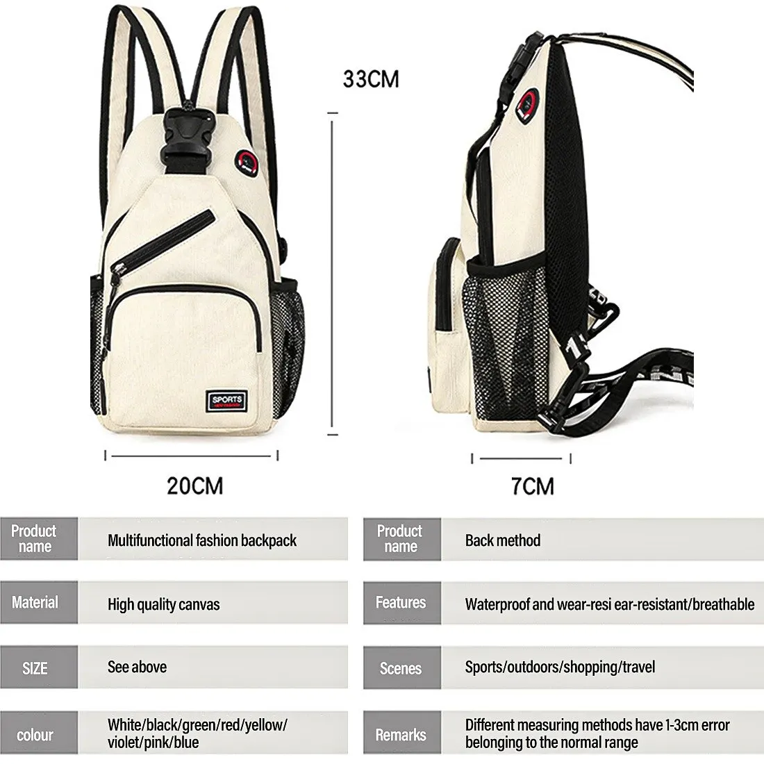 Women Small Backpack Casual 2021 Girls Chest Bag With Earphone Hole Female Multi-Functional Mujer Crossbody Bags For Women
Women Small Backpack Casual 2021 Girls Chest Bag With Earphone Hole Female Multi-Functional Mujer Crossbody Bags For Women