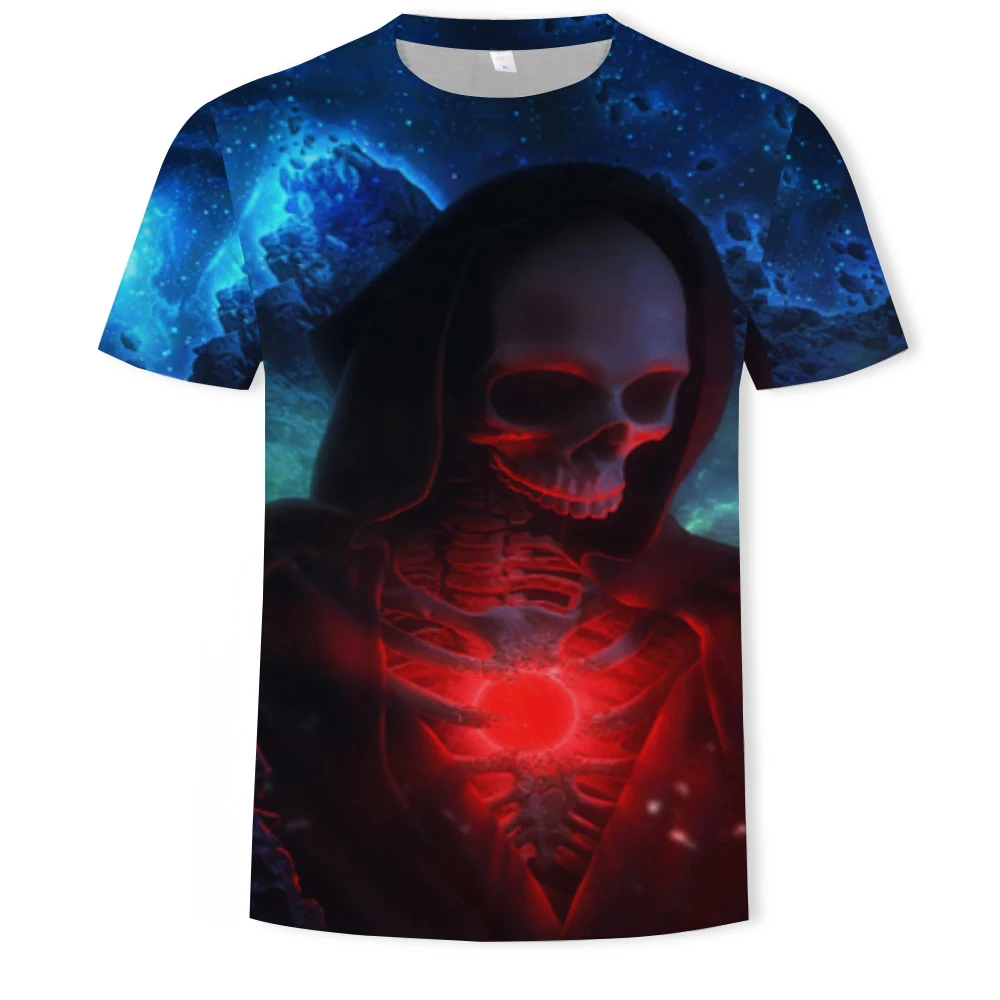 New Comfortable Fashion Personality 3D Printing Skull Men's T-shirt Zombie Vampire Oversized T-shirt 6XL 
New Comfortable Fashion Personality 3D Printing Skull Men's T-shirt Zombie Vampire Oversized T-shirt 6XL