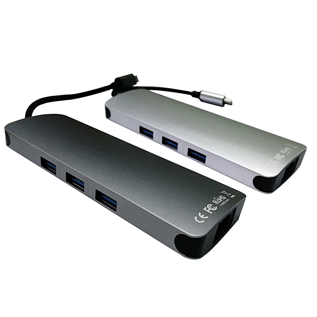 Ouhaobin 9 в 1 Type C концентратор USB адаптер типа к HDMI/RJ45 /Pd Многофункциональный для