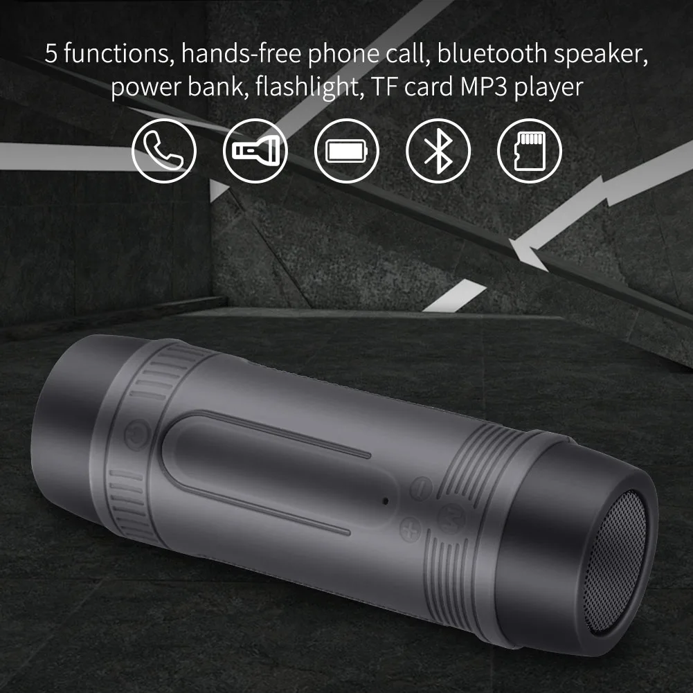 Portable Bluetooth Bicycle Speaker Power Bank Flashlight Waterproof Speaker
Portable Bluetooth Bicycle Speaker Power Bank Flashlight Waterproof Speaker