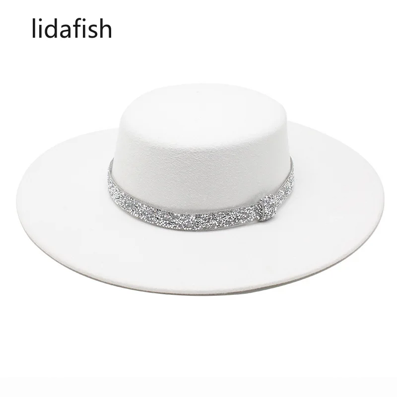 lidafish New Hats for Women Winter warm Felted Fedora Hats 10CM Eaves Wedding Decorate Dress Hat Flat Top Jazz Cap Chapeau Femme
lidafish New Hats for Women Winter warm Felted Fedora Hats 10CM Eaves Wedding Decorate Dress Hat Flat Top Jazz Cap Chapeau Femme