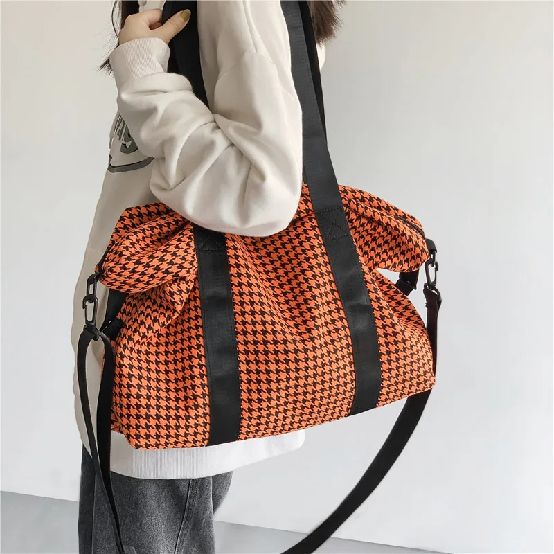 Knitted Houndstooth Big Package Shopping Lady Handbag Anti-tear Large Totes for Women Fashion Simple Leisure Woman Shoulder Bag
Knitted Houndstooth Big Package Shopping Lady Handbag Anti-tear Large Totes for Women Fashion Simple Leisure Woman Shoulder Bag