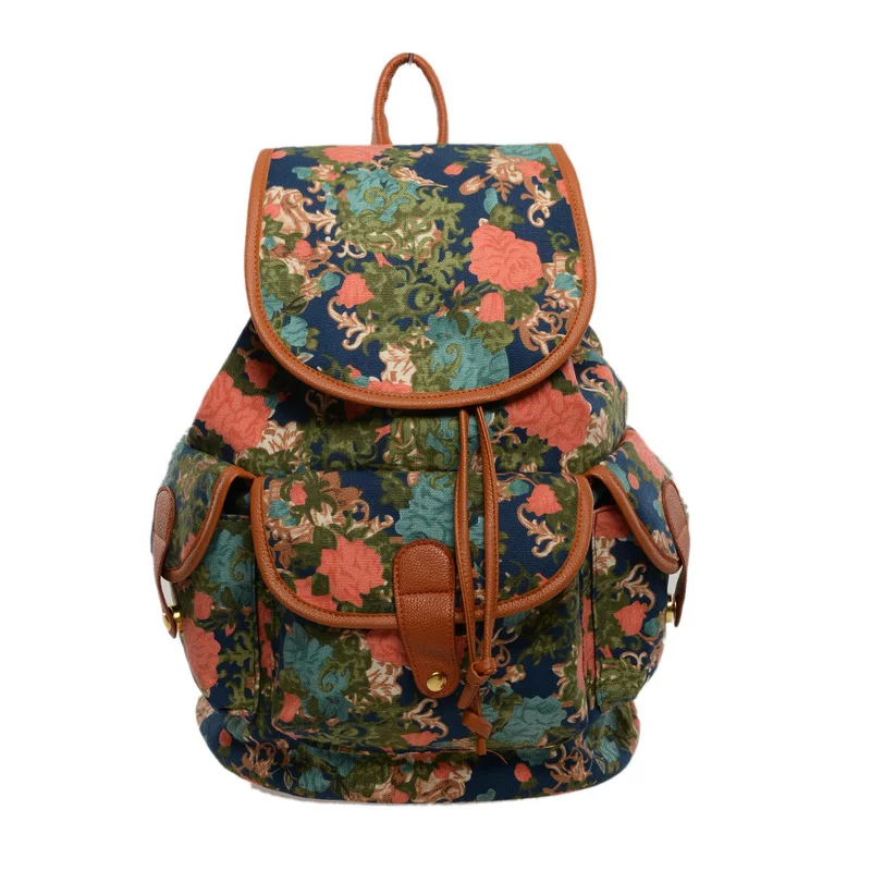 Backpack for Women Vintage Ladies Canvas Floral Pattern Shoulder Bag Female Embroidered Canvas Hasp Drawstring Backpack WZ008
Backpack for Women Vintage Ladies Canvas Floral Pattern Shoulder Bag Female Embroidered Canvas Hasp Drawstring Backpack WZ008