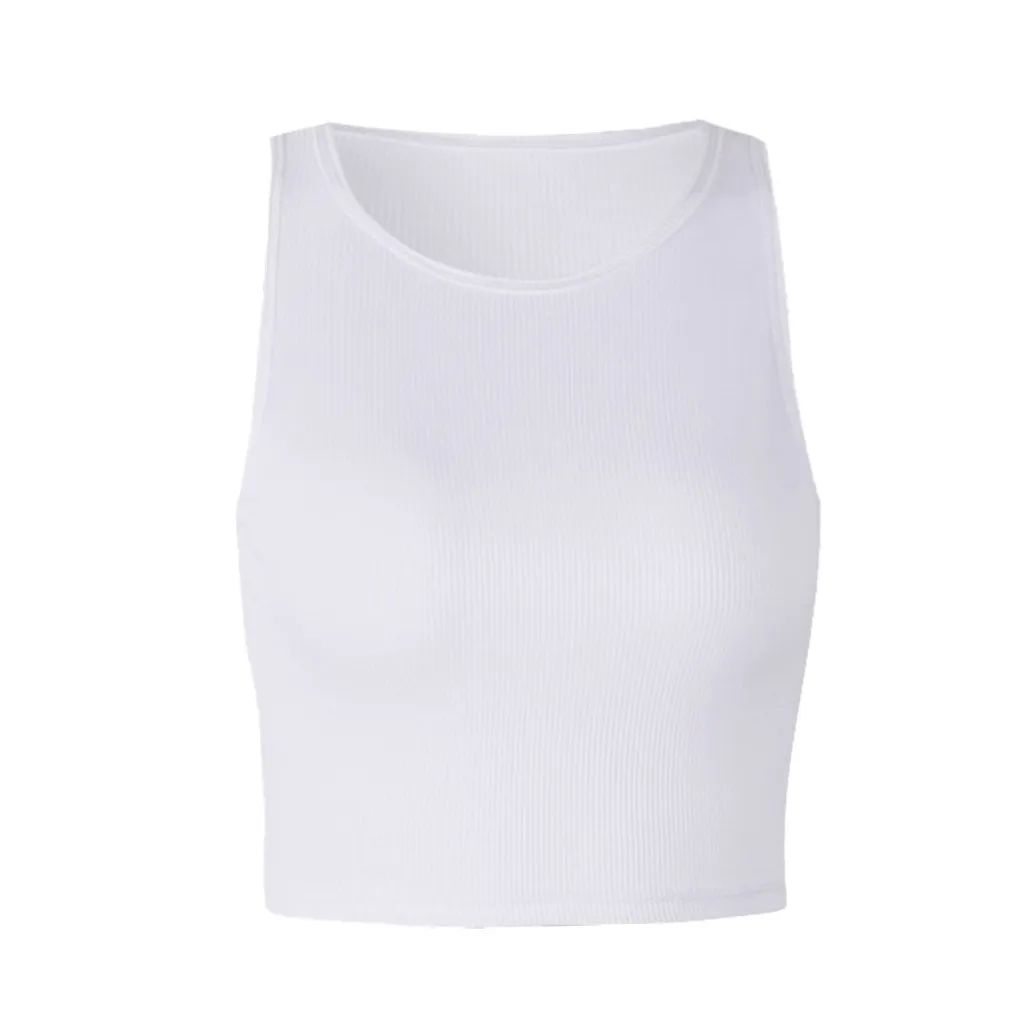 2020 SUmmer Fashion Women's Black White Solid Color Round Neck Short Vest Sexy Top Navel Short Mini Vest Tank Tops L*5
2020 SUmmer Fashion Women's Black White Solid Color Round Neck Short Vest Sexy Top Navel Short Mini Vest Tank Tops L*5