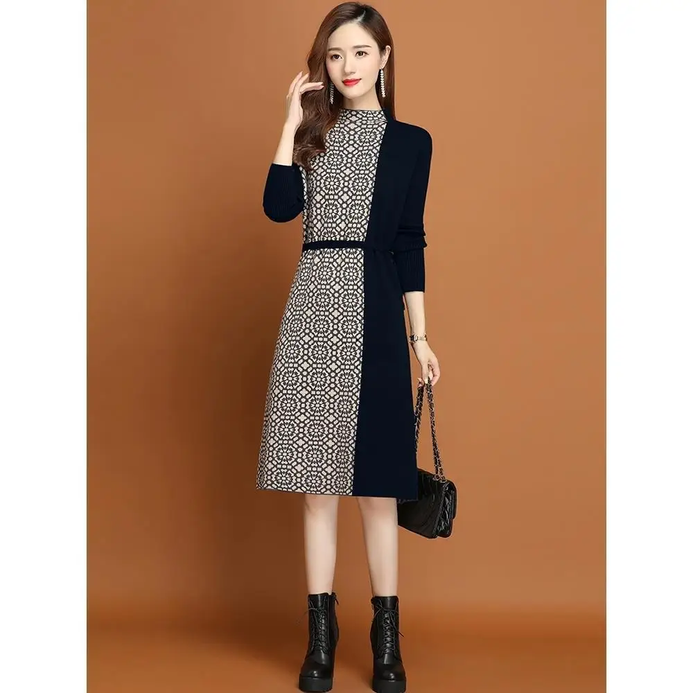 2022 Spring New Year Dress Women's High-End Elegant Dress Sub-Party Casual Dress Retro Loose Slim Jacquard Wool Knitted Skirt
2022 Spring New Year Dress Women's High-End Elegant Dress Sub-Party Casual Dress Retro Loose Slim Jacquard Wool Knitted Skirt