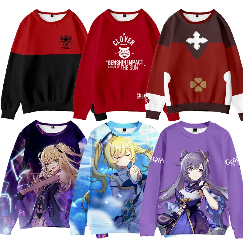 Genshin Impact Cosplay Ke Qing GanYu Klee Costume Long sleeve Fashion jacket Unisex Sweatshirt tops suits Clothes Tops Genshin
Genshin Impact Cosplay Ke Qing GanYu Klee Costume Long sleeve Fashion jacket Unisex Sweatshirt tops suits Clothes Tops Genshin