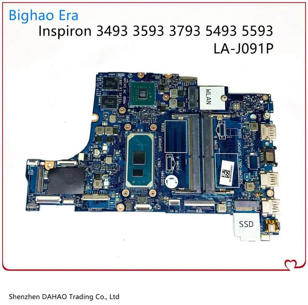 CN-035VMP 035VMP для DELL 3493 3593 5493 5593 Материнская плата ноутбука FDI45 LA-J091P MB с LA-J092P 230 GPU 100% протестирована
CN-035VMP 035VMP для DELL 3493 3593 5493 5593 Материнская плата ноутбука FDI45 LA-J091P MB с LA-J092P 230 GPU 100% протестирована