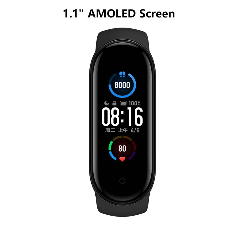 Смарт-браслет Xiaomi Mi Band 5, цветной AMOLED экран, водонепроницаемый фитнес-трекер, Bluetooth, 2022
Смарт-браслет Xiaomi Mi Band 5, цветной AMOLED экран, водонепроницаемый фитнес-трекер, Bluetooth, 2022
