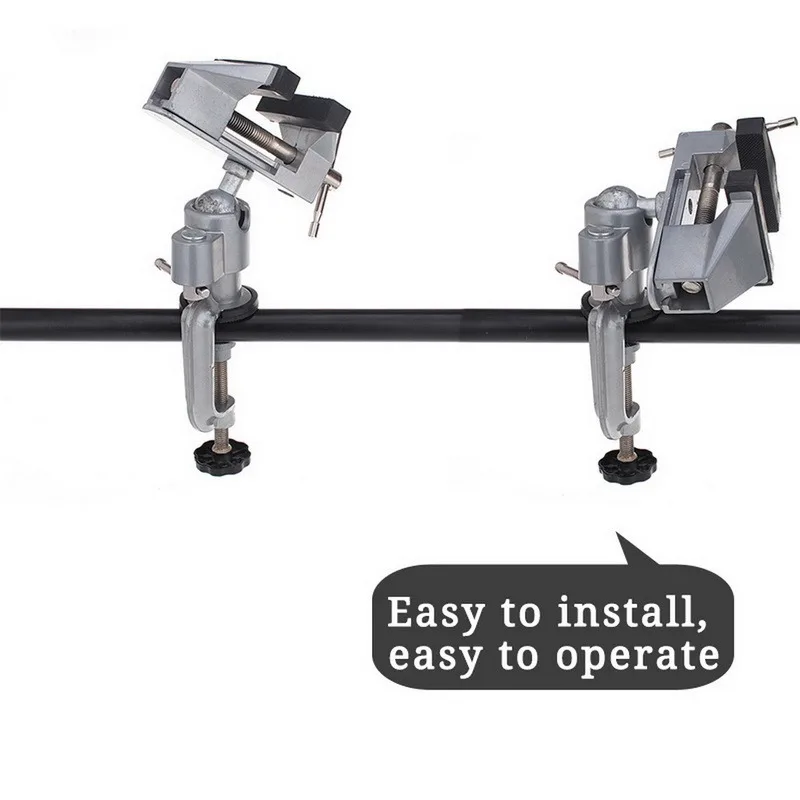 360 Degree Stand Bench Vise Clamp Rotating Table Vise Swivel Electric Drill Multifunctional Mold Table-Screw Craft Fixed-Repair
360 Degree Stand Bench Vise Clamp Rotating Table Vise Swivel Electric Drill Multifunctional Mold Table-Screw Craft Fixed-Repair
