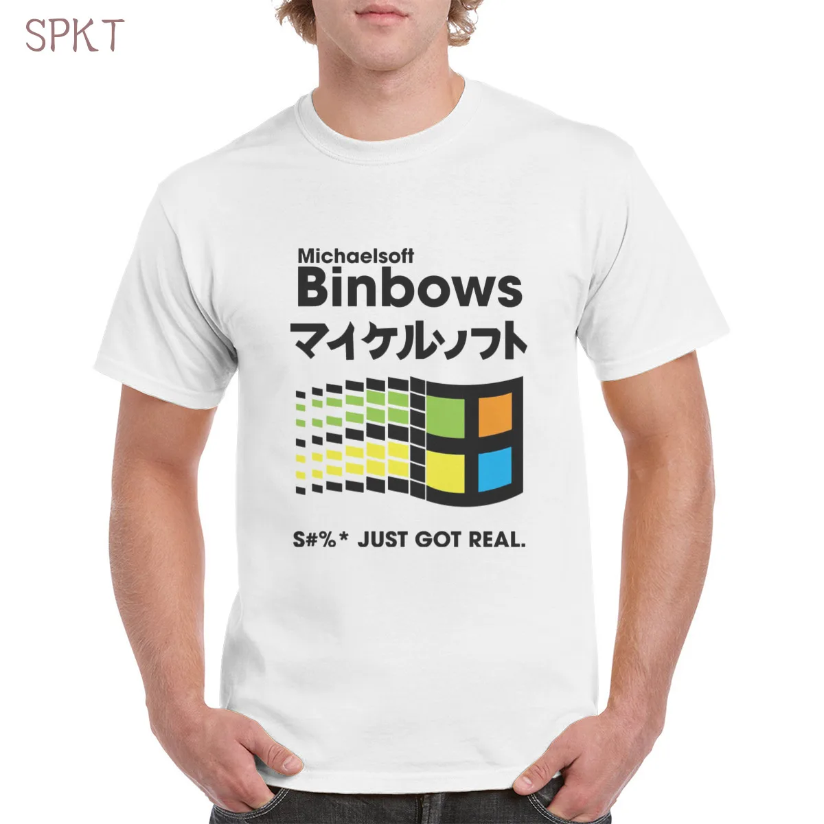 Michaelsoft Binbows classic design t shirt 100% cotton Microsoft Windows graphic tshirt casual top oversized Men/Women's T-Shirt
Michaelsoft Binbows classic design t shirt 100% cotton Microsoft Windows graphic tshirt casual top oversized Men/Women's T-Shirt