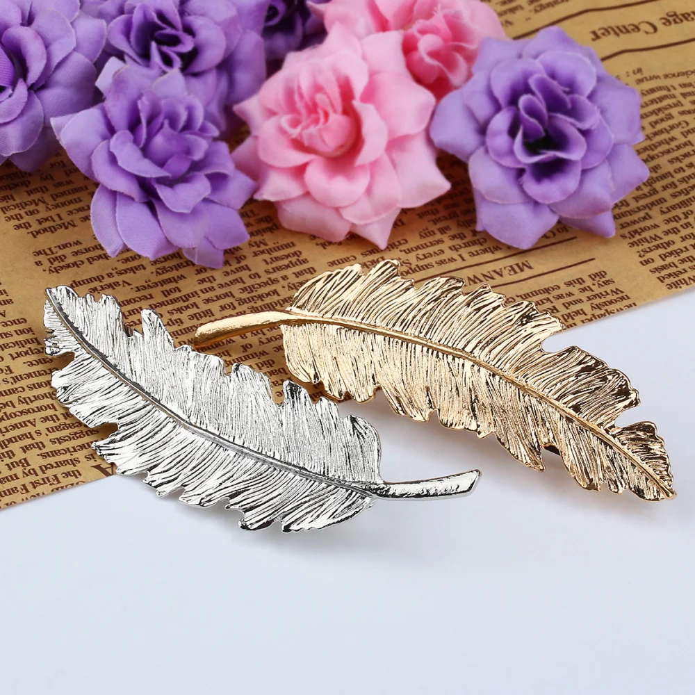 TINKSKY 2pcs Leaf / Feather Shaped Hair Clip Pin Claw Hair Accessories (Golden+Silver)
TINKSKY 2pcs Leaf / Feather Shaped Hair Clip Pin Claw Hair Accessories (Golden+Silver)
