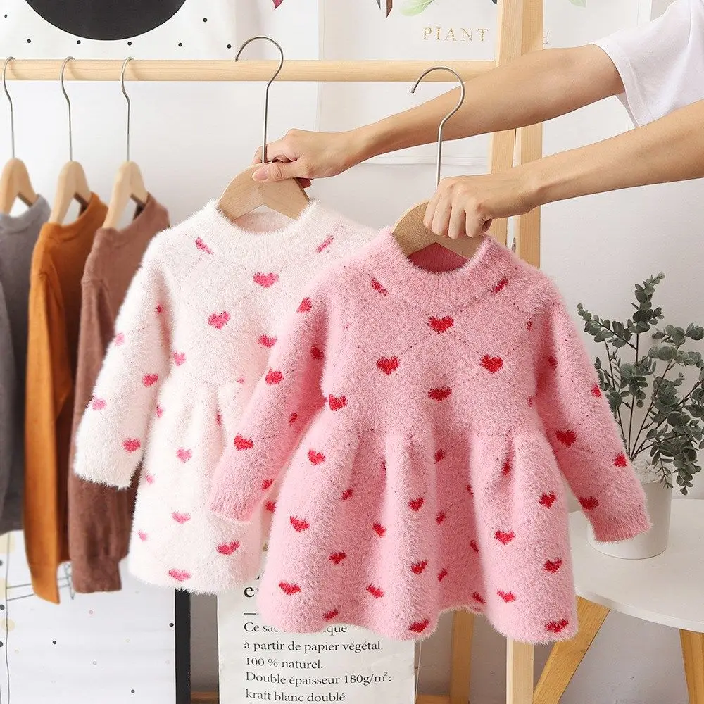 Girls Winter Imitation Mink Fleece Sweater Princess Dress Baby Knit Sweater Baby Winter Foreign Style Hedging Dress
Girls Winter Imitation Mink Fleece Sweater Princess Dress Baby Knit Sweater Baby Winter Foreign Style Hedging Dress