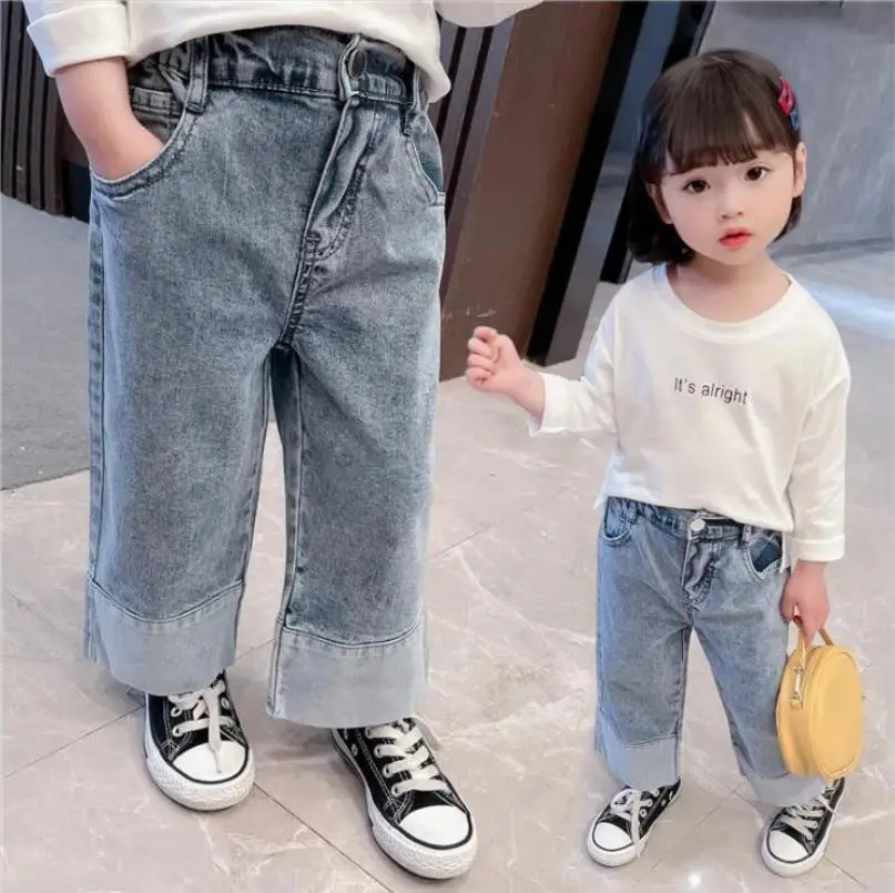 Girl Clothing Fall Spring Autumn Baby Girl Wide Leg Jeans Kids Girls Denim Pants Children Outwear Long Trousers
Girl Clothing Fall Spring Autumn Baby Girl Wide Leg Jeans Kids Girls Denim Pants Children Outwear Long Trousers