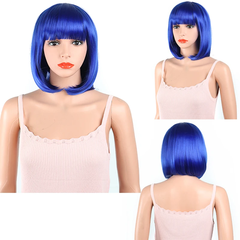 Kong&Li Black Synthetic Wigs With Bangs For Women Medium Length Hair Bob Wig Heat Resistant bob Hairstyle Straight Cosplay Wigs
Kong&Li Black Synthetic Wigs With Bangs For Women Medium Length Hair Bob Wig Heat Resistant bob Hairstyle Straight Cosplay Wigs