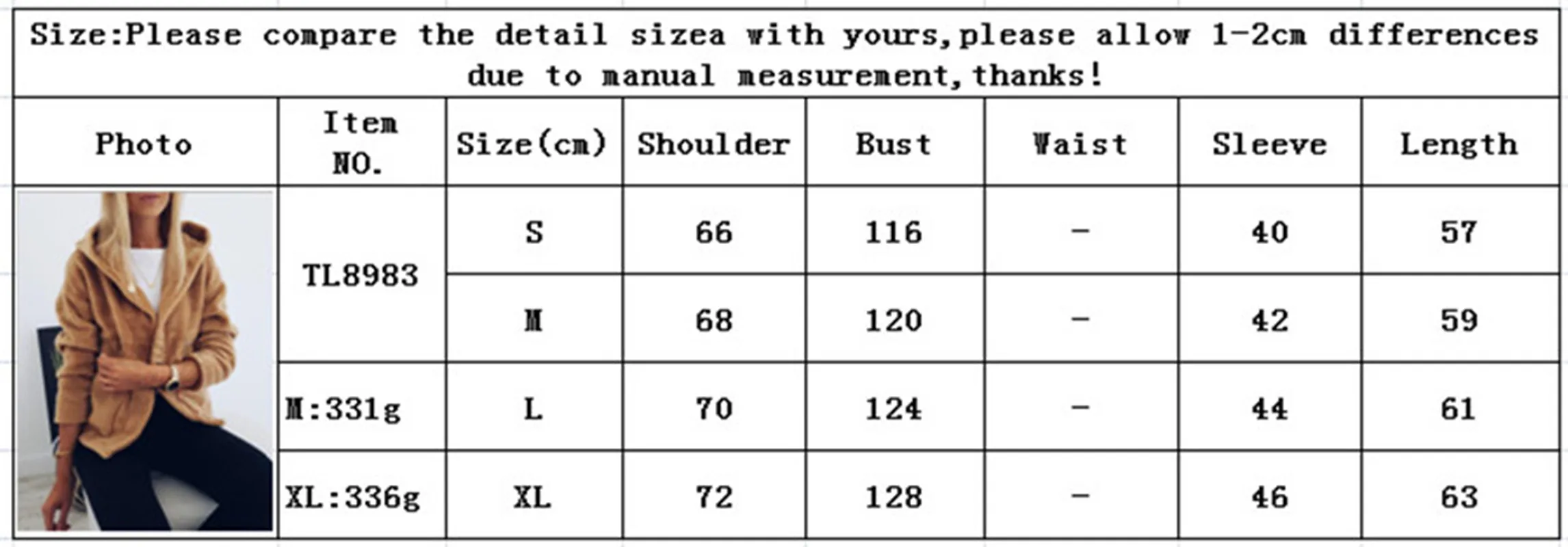 Winter New Ladies Casual Long Sleeve Hoodies Jacket Femme Women Fashion Fleece Hooded Warm Solid Outwear Pockets
Winter New Ladies Casual Long Sleeve Hoodies Jacket Femme Women Fashion Fleece Hooded Warm Solid Outwear Pockets
