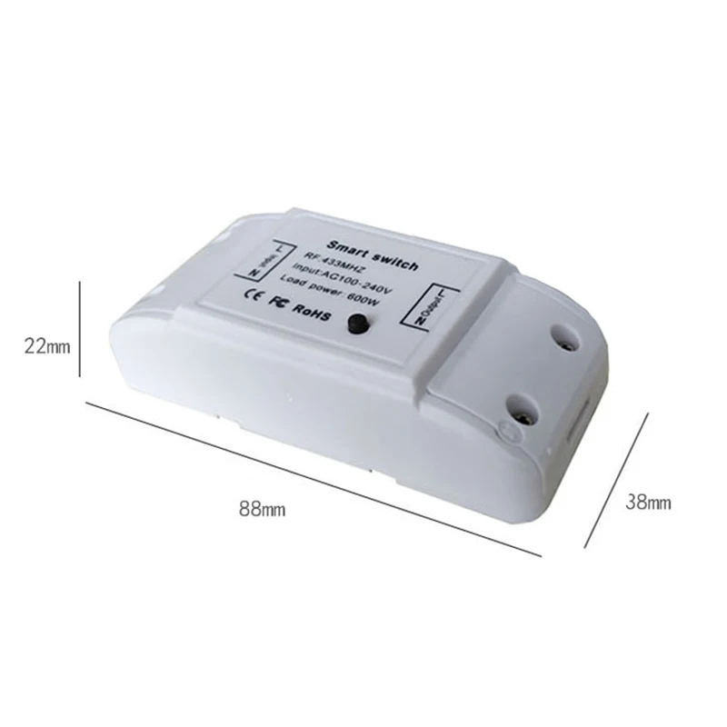 433 RF on-off device Wireless Receiver Remote Control Switch Smart home Modification Remote Control Switch
433 RF on-off device Wireless Receiver Remote Control Switch Smart home Modification Remote Control Switch