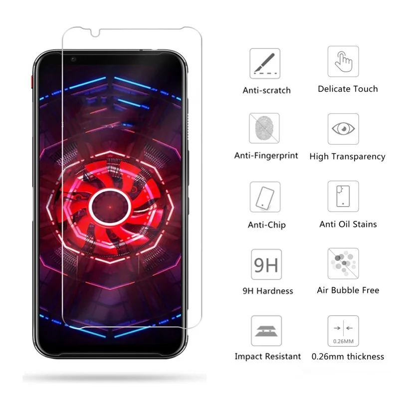 Закаленное стекло для ZTE Nubia Red Magic 3 3S защитная стеклянная пленка экрана защитное |