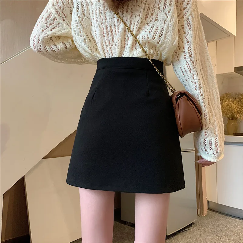 Kimutomo Women Mini Skirts Autumn Korean New Fashion Female Irregular High Waist A-line Black Chic Skirts Outwear Casual
Kimutomo Women Mini Skirts Autumn Korean New Fashion Female Irregular High Waist A-line Black Chic Skirts Outwear Casual