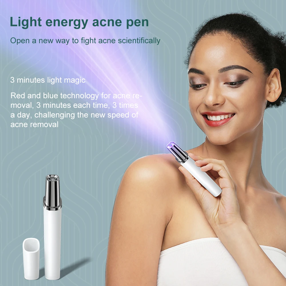 Acne Beauty Instrument, Light Energy To Dilute Acne Marks, Acne Pen, Facial Skin Care, Improve Skin Health
Acne Beauty Instrument, Light Energy To Dilute Acne Marks, Acne Pen, Facial Skin Care, Improve Skin Health