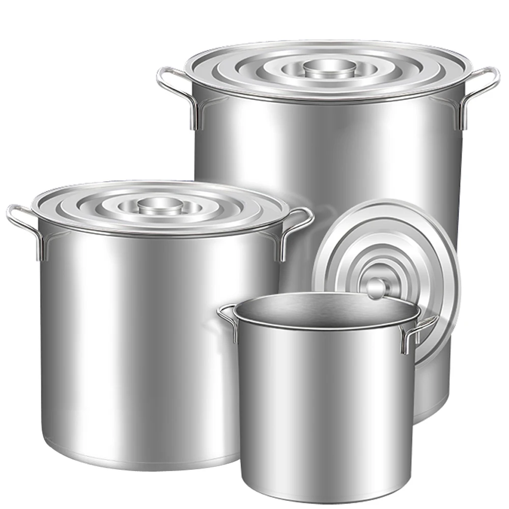 Commercial Stainless Steel Soup Bucket With Lid Soup Pot Large Capacity School Kitchen Restaurant Hotel Barrel Cookware Cooking
Commercial Stainless Steel Soup Bucket With Lid Soup Pot Large Capacity School Kitchen Restaurant Hotel Barrel Cookware Cooking