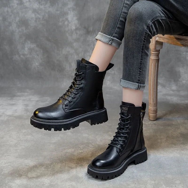 Women's Short Boots Autumn and Winter New Fashion Round Toe Square Heel Boots Non-slip Comfortable Casual Boots Martin Boots
Women's Short Boots Autumn and Winter New Fashion Round Toe Square Heel Boots Non-slip Comfortable Casual Boots Martin Boots