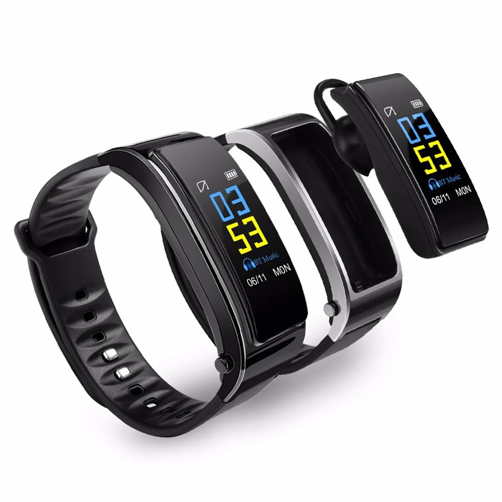 new Y3 PLUS Bluetooth Headset Smart Bracelet 2 in 1 watch with earbuds Wristband health monitoring Sports Earphone and Mic
new Y3 PLUS Bluetooth Headset Smart Bracelet 2 in 1 watch with earbuds Wristband health monitoring Sports Earphone and Mic