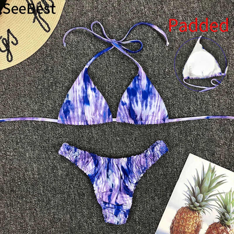 SeeBest 2020 Sexy Tie Dye Print Swimwear Women Bandage Push Up Padded Bikini Sets Women High Waisted Bathing Suits Bikini
SeeBest 2020 Sexy Tie Dye Print Swimwear Women Bandage Push Up Padded Bikini Sets Women High Waisted Bathing Suits Bikini