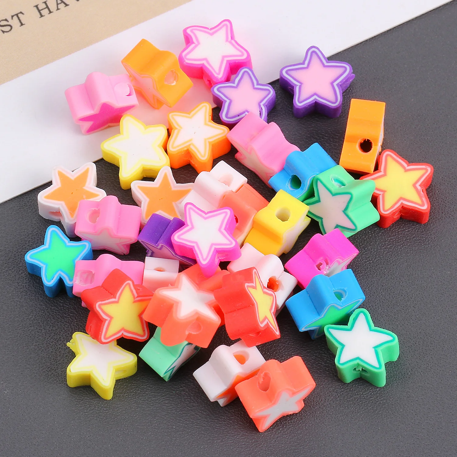 100Pcs Clay Child Puzzle Pentacle Beads Spacer Cartoon Polymer Five-Pointed Star Bead For DIY Bracelet Jewel Making Accessories
100Pcs Clay Child Puzzle Pentacle Beads Spacer Cartoon Polymer Five-Pointed Star Bead For DIY Bracelet Jewel Making Accessories