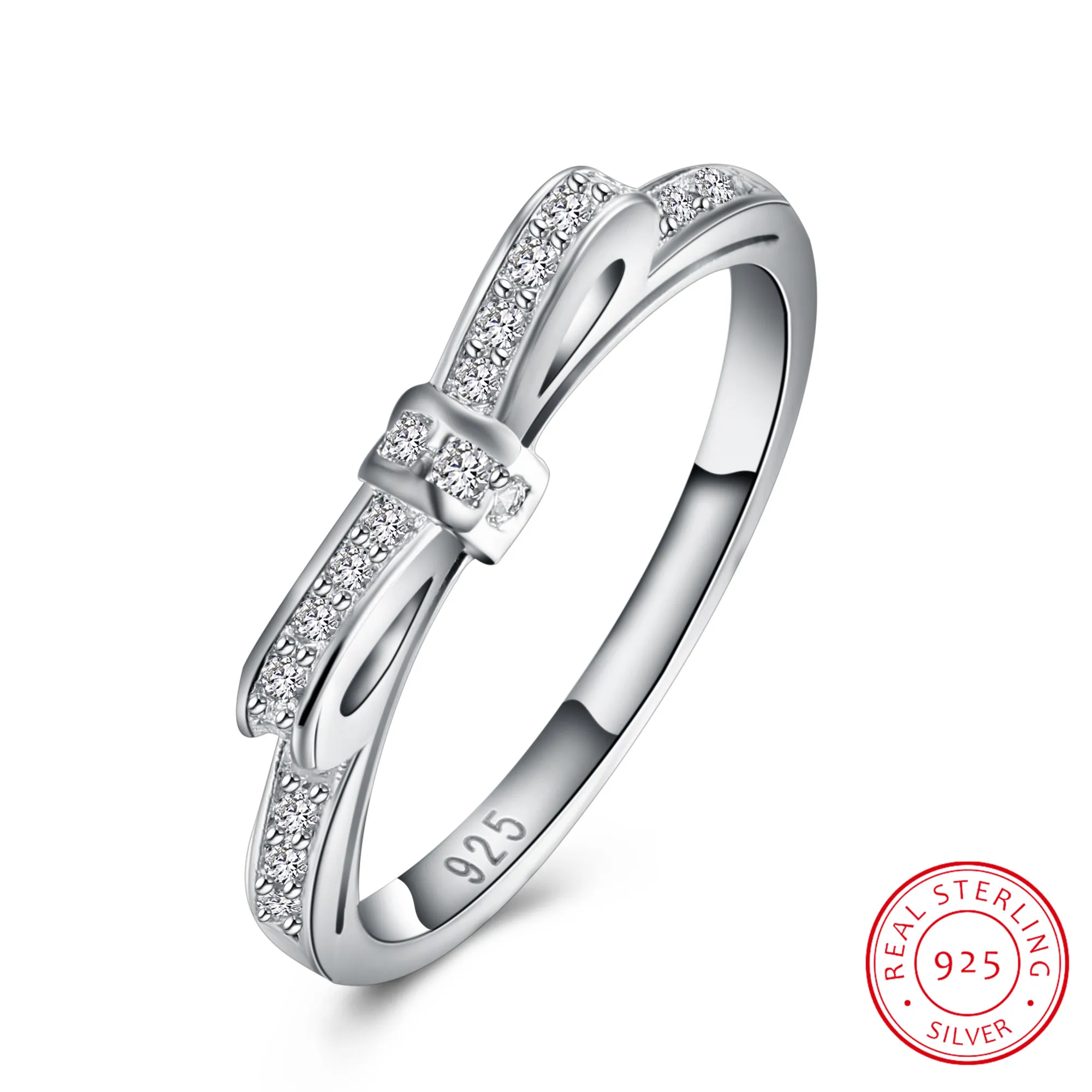 High-quality 925 Sterling Silver Rings for Women Female Exquisite Bownot Cz Crystal Infinity Ring Bague Argent 925 Anillos Mujer
High-quality 925 Sterling Silver Rings for Women Female Exquisite Bownot Cz Crystal Infinity Ring Bague Argent 925 Anillos Mujer