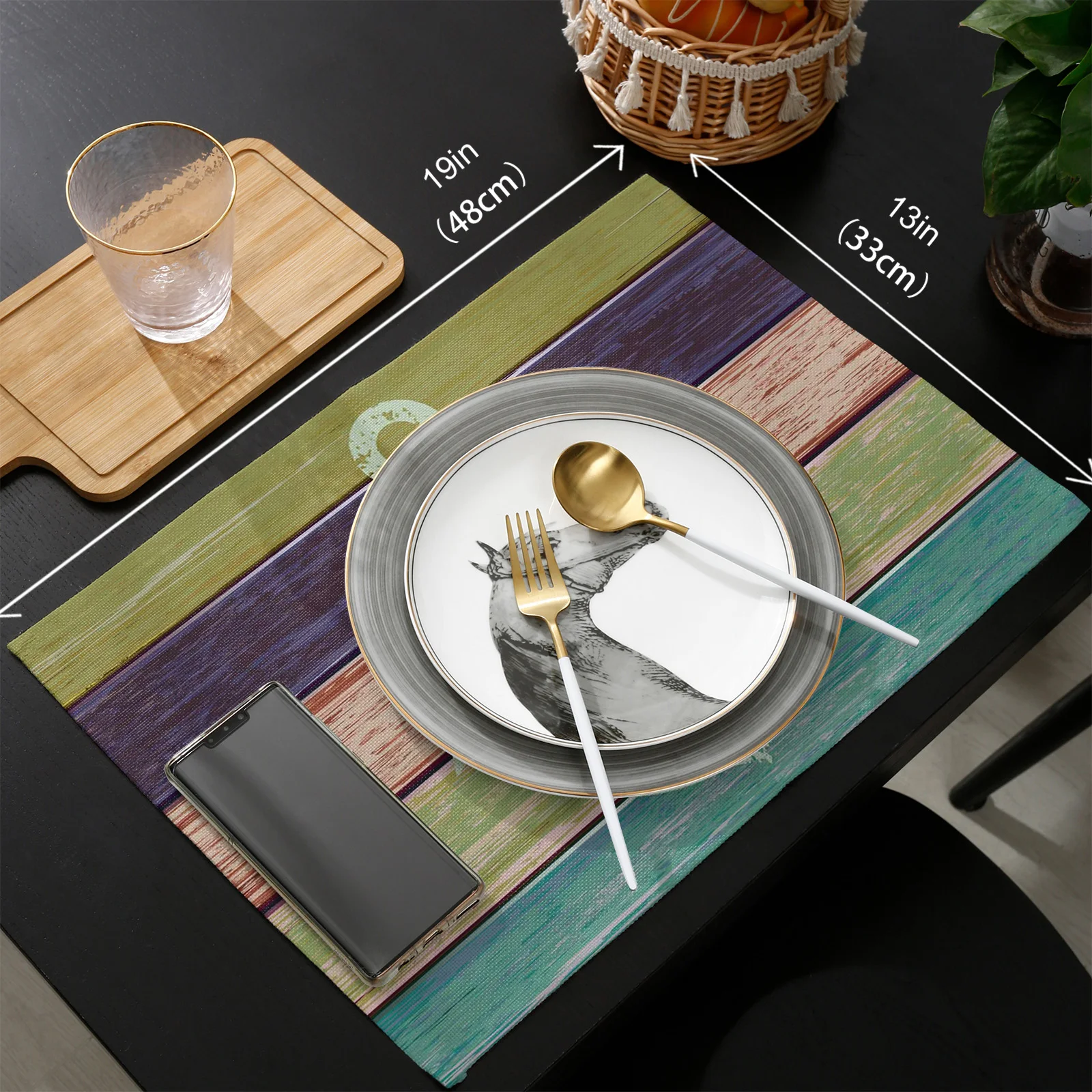 Retro Color Wood Grain Anchor Table Runner Placemats Set Wedding Table Decoration Table Runner for Kitchen Dining
Retro Color Wood Grain Anchor Table Runner Placemats Set Wedding Table Decoration Table Runner for Kitchen Dining