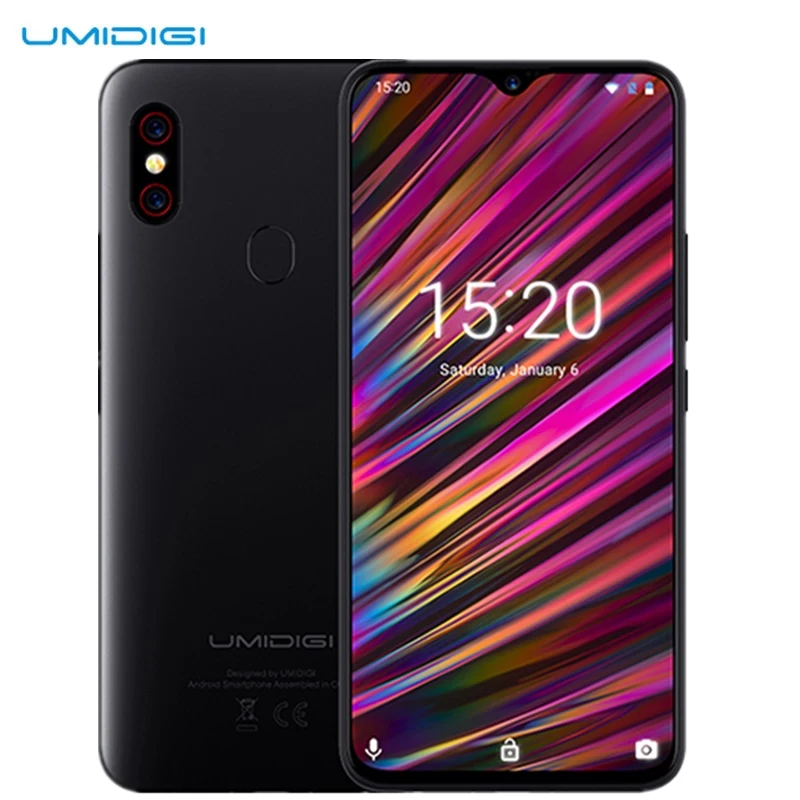 UMIDIGI F1 Play 4G смартфон 6 3 дюймов Android 9 0 Helio P60 Восьмиядерный 2 ГГц Mali G72 MP3 Гб ram 64 ГБ rom