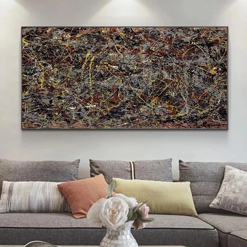 

Famous Jackson Pollock Abstract Art Canvas Painting Posters and Prints Living Room Wall Art Picture Quadros Home Decor