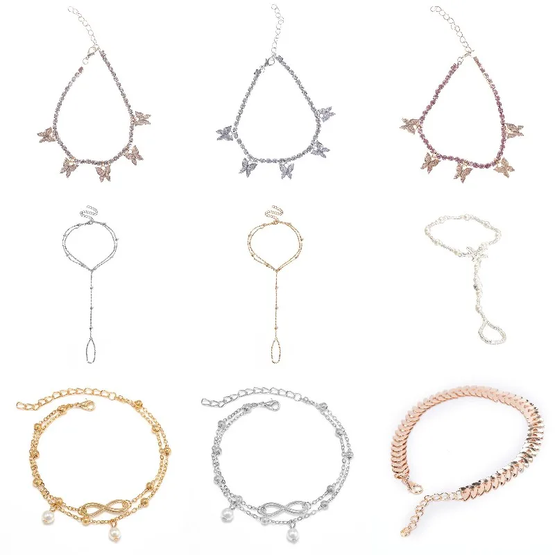 1PCS/2PCS Vintage Imitation Pearls Stars Butterfly Anklet Women Bohemia Foot Beads Ankle Bracelet Beach Jewelry
1PCS/2PCS Vintage Imitation Pearls Stars Butterfly Anklet Women Bohemia Foot Beads Ankle Bracelet Beach Jewelry