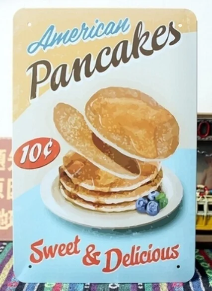 Shop Metal Vintage Tin Sign Pancakes Metal Painting Metal Framed Wall Art Shop Wall Shabby Plaque Decor
Shop Metal Vintage Tin Sign Pancakes Metal Painting Metal Framed Wall Art Shop Wall Shabby Plaque Decor