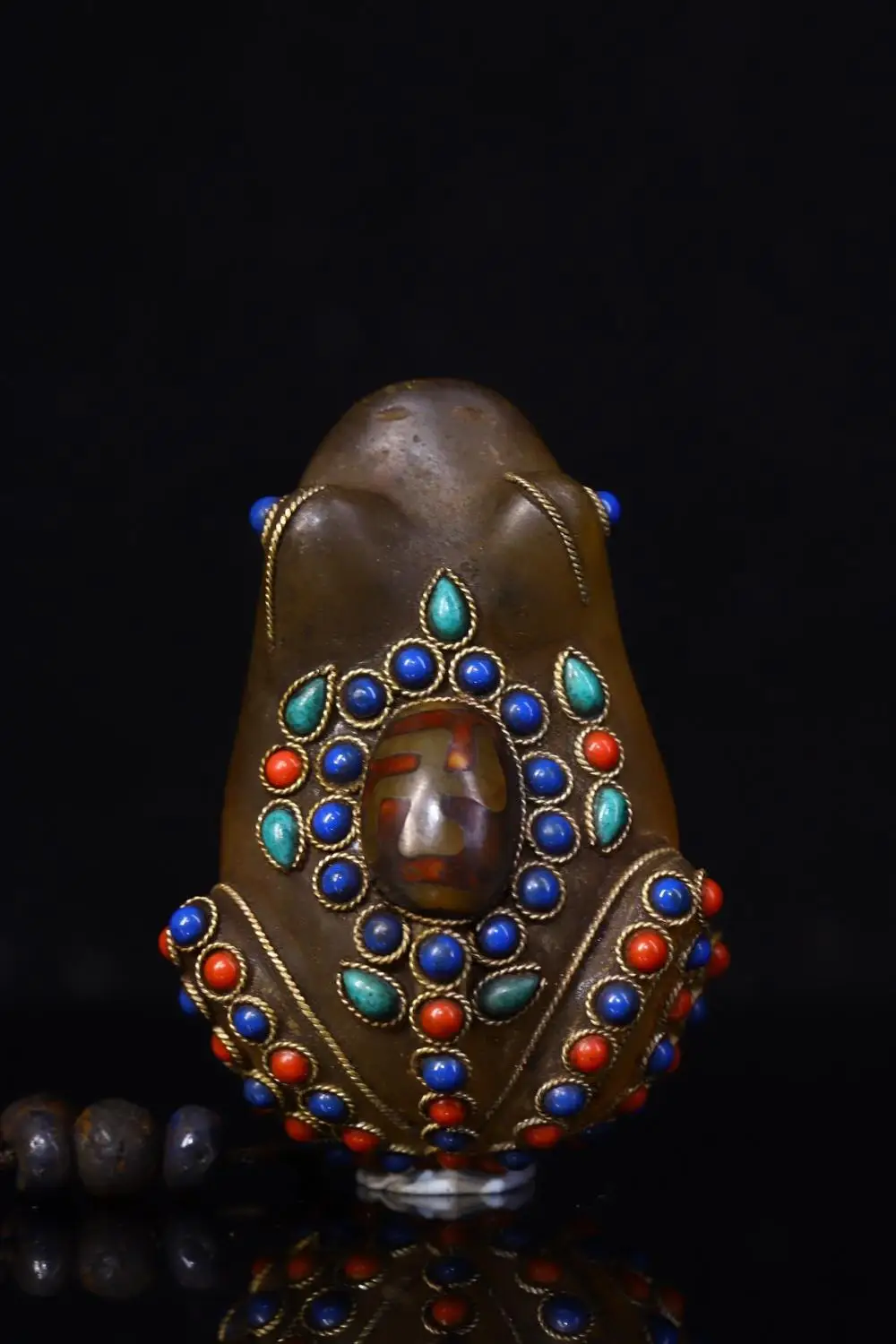 Home Decor 3" China Antiques Natural agate mosaic Gem Dzi Bead Frog statue Lucky Frog Handle Pendant
Home Decor 3" China Antiques Natural agate mosaic Gem Dzi Bead Frog statue Lucky Frog Handle Pendant