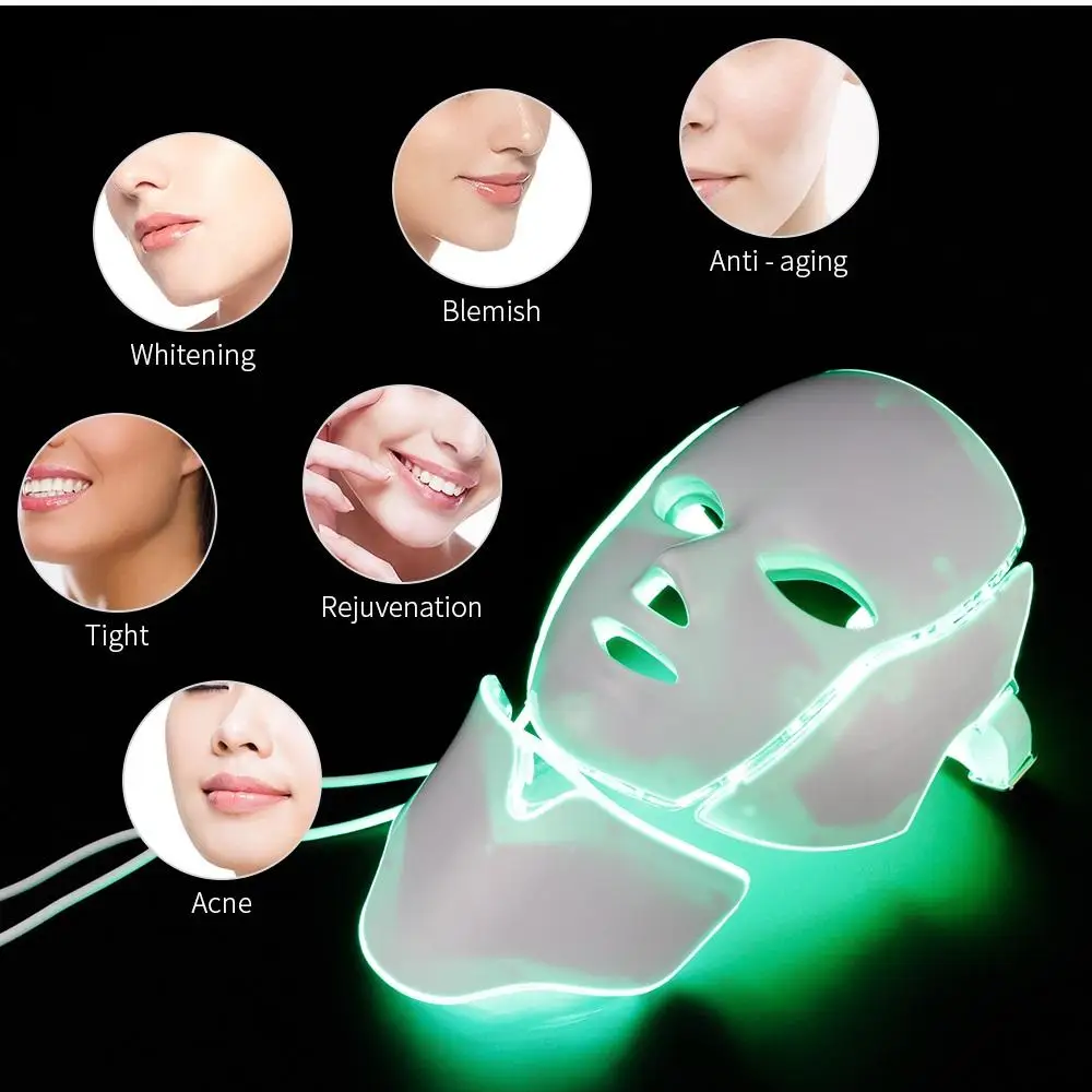 7 Colors LED Light Electric Whitening Anti-acne Spot-fading Skin Rejuvenation Face Care Beauty Face Cover Skin Care
7 Colors LED Light Electric Whitening Anti-acne Spot-fading Skin Rejuvenation Face Care Beauty Face Cover Skin Care