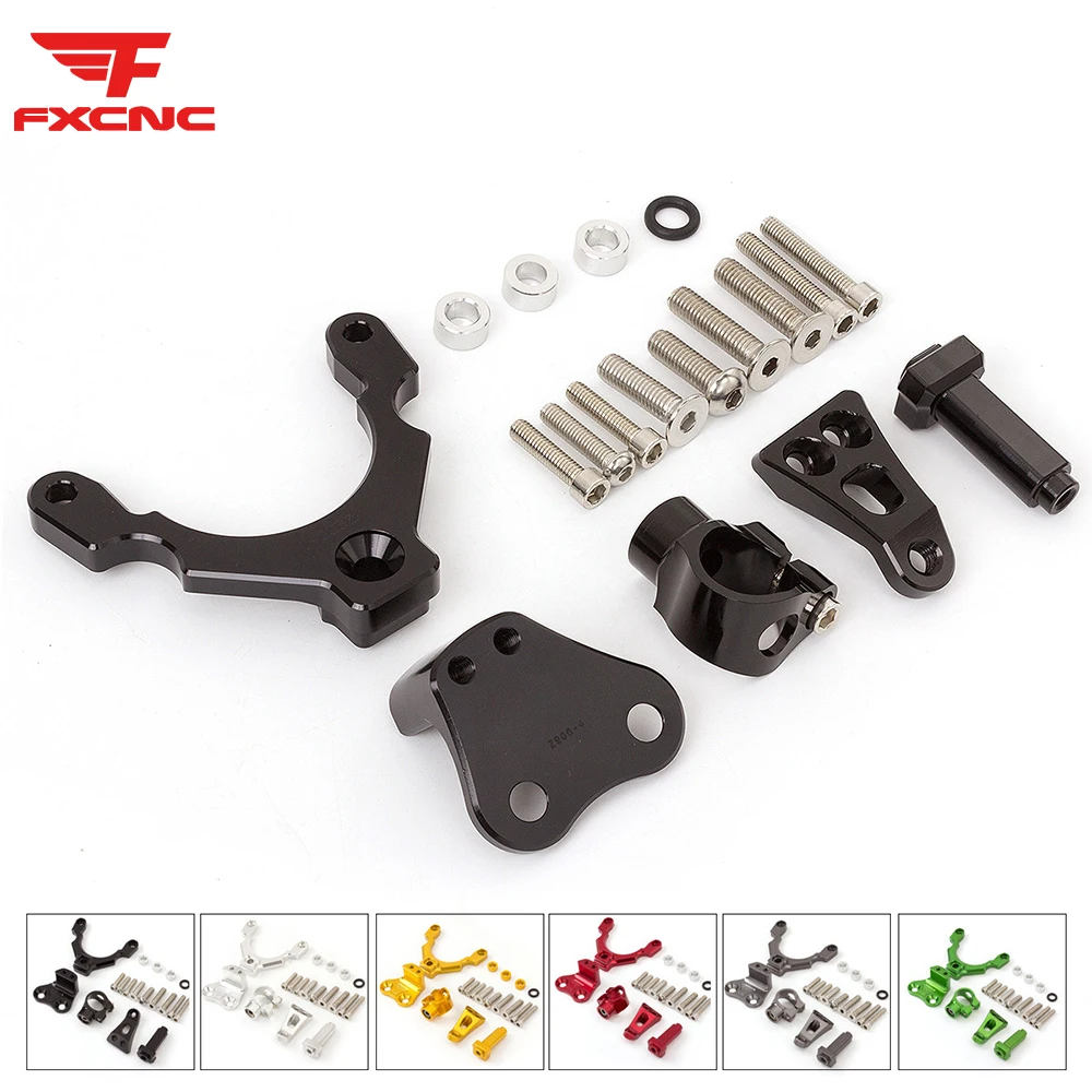 For Kawasaki Z900 2017 - 2019 CNC Aluminum Motorcycles Steering Stabilize Damper Bracket Mount Support Holder Kit Set 2018 2019
For Kawasaki Z900 2017 - 2019 CNC Aluminum Motorcycles Steering Stabilize Damper Bracket Mount Support Holder Kit Set 2018 2019
