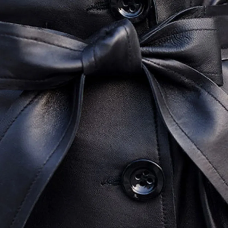 Spring Real Leather Motocycle Long Jacket Women Street Slim Fit Belt Sheepskin Coat For Female Top Quality Leather Windbreaker 
Spring Real Leather Motocycle Long Jacket Women Street Slim Fit Belt Sheepskin Coat For Female Top Quality Leather Windbreaker