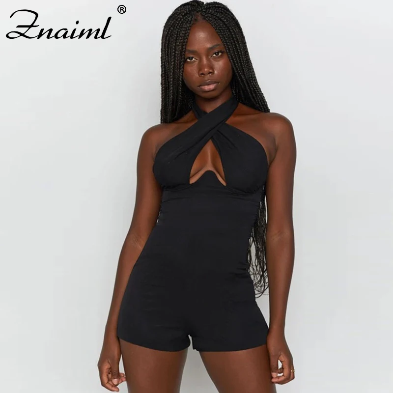 Znaiml 2021 Summer Halter Backless Hollow Out Bodycon Black Romper Women Overall Playsuit Female Clothing Fashion Streetwear
Znaiml 2021 Summer Halter Backless Hollow Out Bodycon Black Romper Women Overall Playsuit Female Clothing Fashion Streetwear