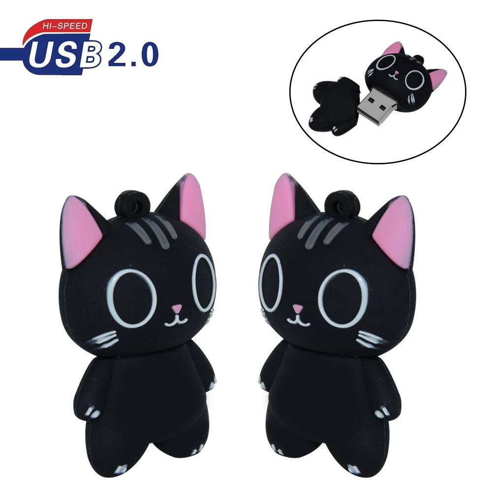 USB Pendrive Cartoon Cat USB Flash Drive 4GB 8GB 16GB 32GB 64GB 128GB 256GB USB 2.0 Pen Drive USB Memory Stick Animal U Disk
USB Pendrive Cartoon Cat USB Flash Drive 4GB 8GB 16GB 32GB 64GB 128GB 256GB USB 2.0 Pen Drive USB Memory Stick Animal U Disk