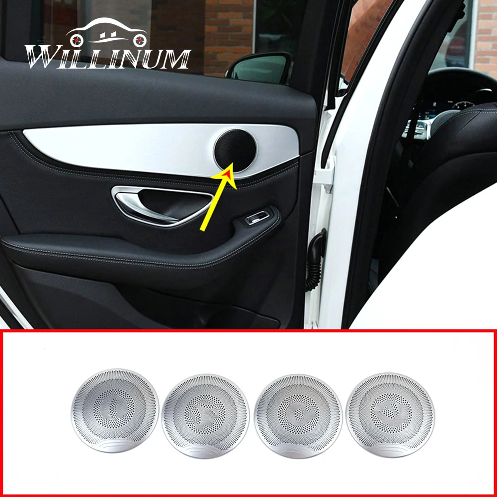 Car front rear door speaker cover sticker For Mercedes Benz GLC W205 W213 C E series midrange shell loudspeaker horn lid trim
Car front rear door speaker cover sticker For Mercedes Benz GLC W205 W213 C E series midrange shell loudspeaker horn lid trim